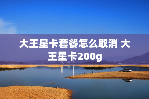 大王星卡套餐怎么取消 大王星卡200g