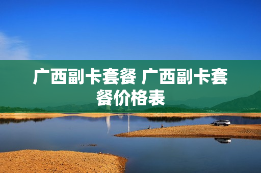 广西副卡套餐 广西副卡套餐价格表