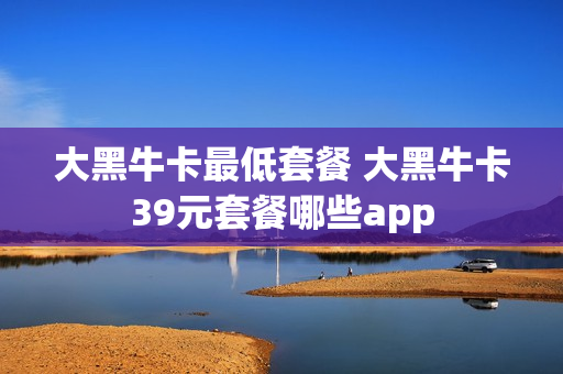 大黑牛卡最低套餐 大黑牛卡39元套餐哪些app