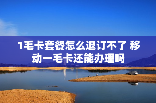 1毛卡套餐怎么退订不了 移动一毛卡还能办理吗