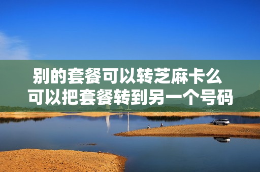 别的套餐可以转芝麻卡么 可以把套餐转到另一个号码上