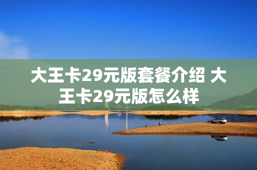 大王卡29元版套餐介绍 大王卡29元版怎么样