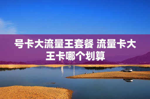 号卡大流量王套餐 流量卡大王卡哪个划算