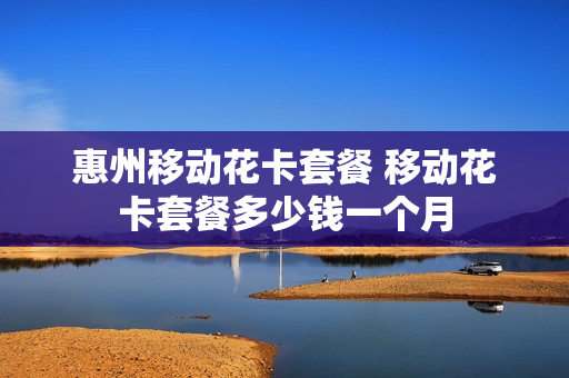 惠州移动花卡套餐 移动花卡套餐多少钱一个月
