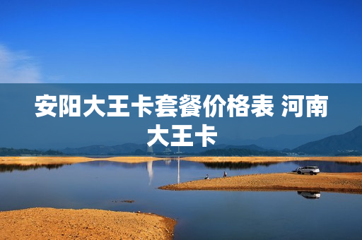 安阳大王卡套餐价格表 河南大王卡