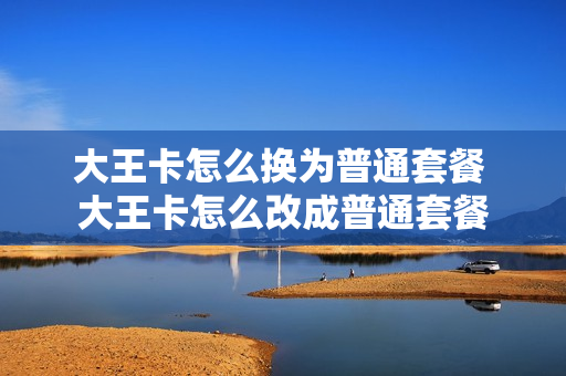 大王卡怎么换为普通套餐 大王卡怎么改成普通套餐