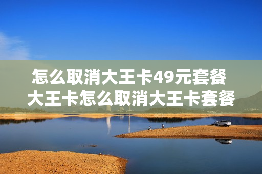 怎么取消大王卡49元套餐 大王卡怎么取消大王卡套餐