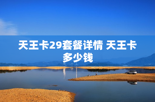 天王卡29套餐详情 天王卡多少钱