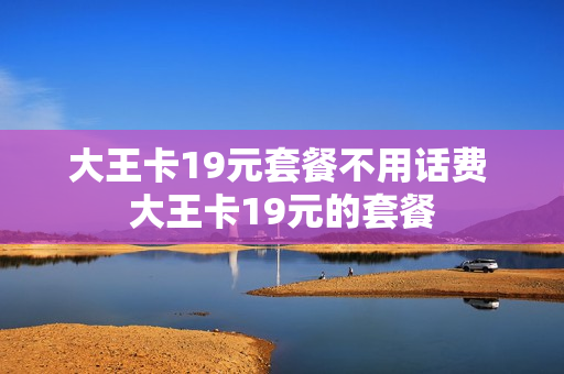 大王卡19元套餐不用话费 大王卡19元的套餐