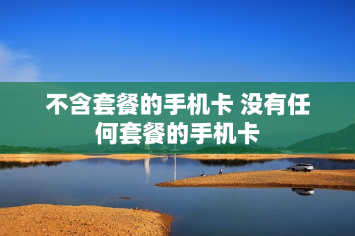 不含套餐的手机卡 没有任何套餐的手机卡