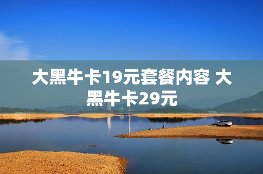 大黑牛卡19元套餐内容 大黑牛卡29元