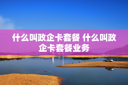 什么叫政企卡套餐 什么叫政企卡套餐业务