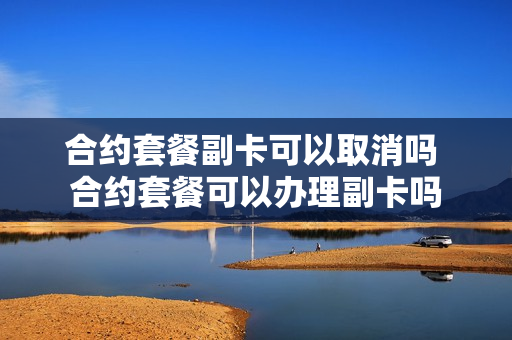 合约套餐副卡可以取消吗 合约套餐可以办理副卡吗