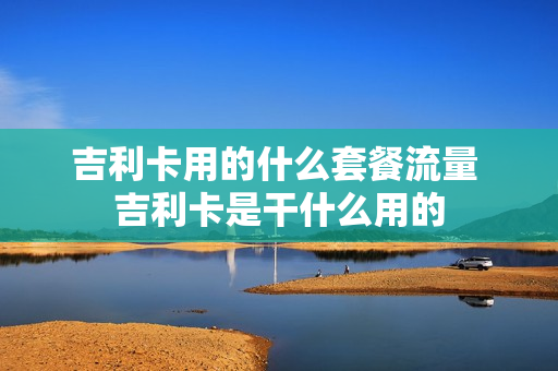 吉利卡用的什么套餐流量 吉利卡是干什么用的