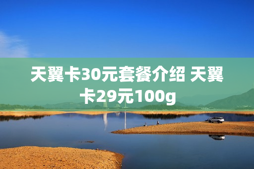 天翼卡30元套餐介绍 天翼卡29元100g