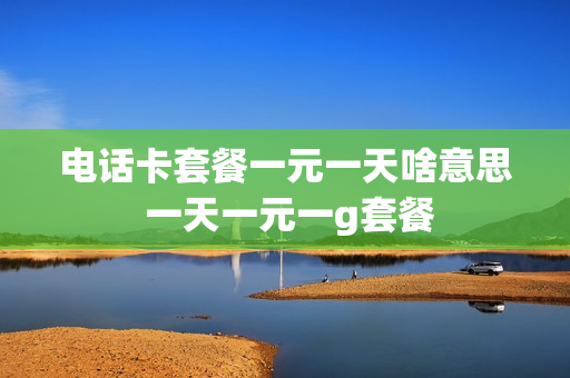 电话卡套餐一元一天啥意思 一天一元一g套餐