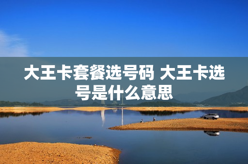 大王卡套餐选号码 大王卡选号是什么意思