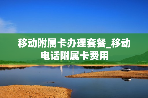 移动附属卡办理套餐_移动电话附属卡费用