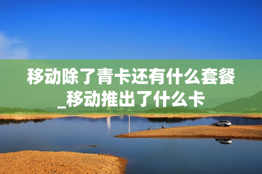 移动除了青卡还有什么套餐_移动推出了什么卡