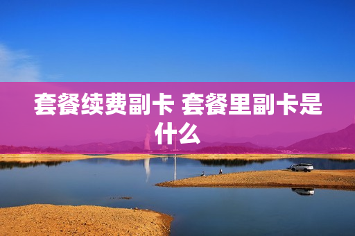 套餐续费副卡 套餐里副卡是什么