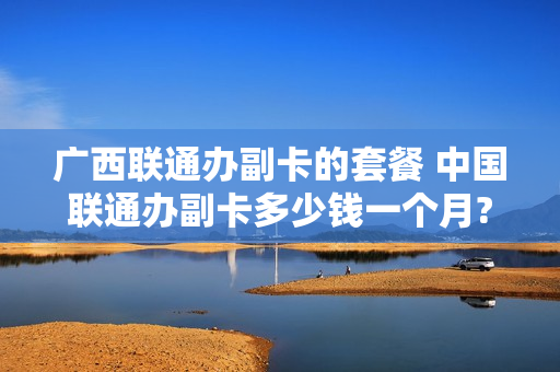 广西联通办副卡的套餐 中国联通办副卡多少钱一个月?