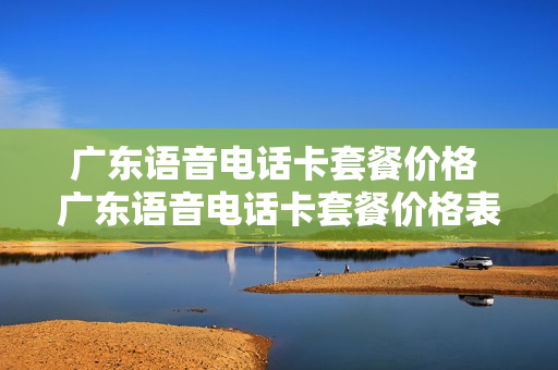 广东语音电话卡套餐价格 广东语音电话卡套餐价格表