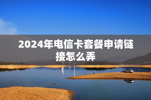2024年电信卡套餐申请链接怎么弄