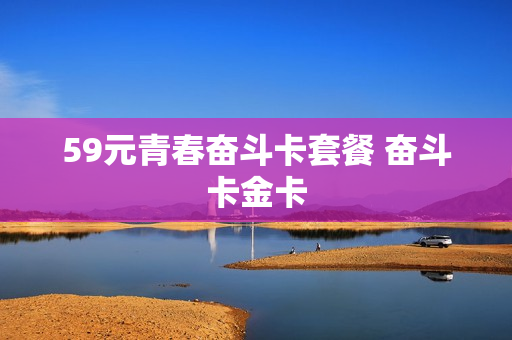 59元青春奋斗卡套餐 奋斗卡金卡