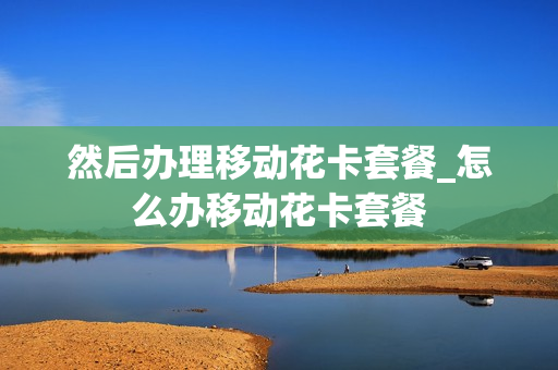 然后办理移动花卡套餐_怎么办移动花卡套餐