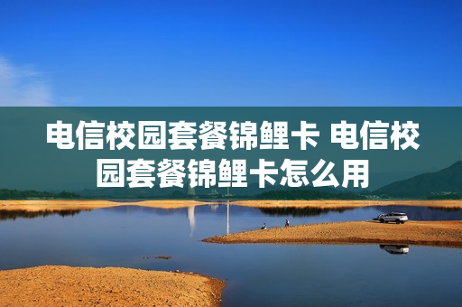 电信校园套餐锦鲤卡 电信校园套餐锦鲤卡怎么用