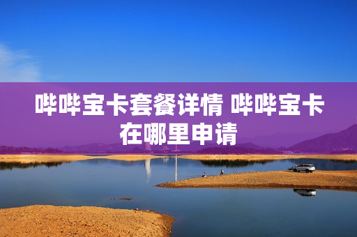 哔哔宝卡套餐详情 哔哔宝卡在哪里申请