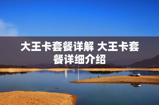 大王卡套餐详解 大王卡套餐详细介绍