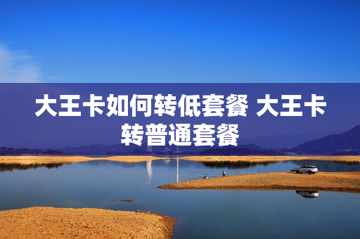大王卡如何转低套餐 大王卡转普通套餐