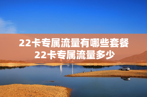 22卡专属流量有哪些套餐 22卡专属流量多少
