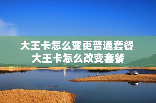 大王卡怎么变更普通套餐 大王卡怎么改变套餐