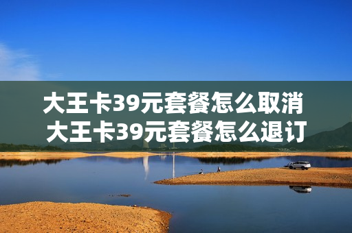 大王卡39元套餐怎么取消 大王卡39元套餐怎么退订