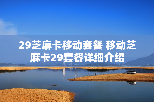 29芝麻卡移动套餐 移动芝麻卡29套餐详细介绍