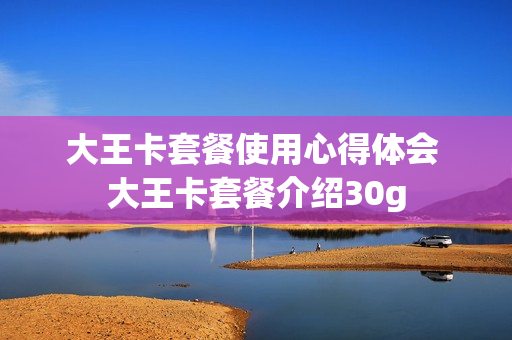 大王卡套餐使用心得体会 大王卡套餐介绍30g