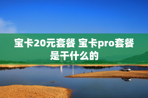 宝卡20元套餐 宝卡pro套餐是干什么的
