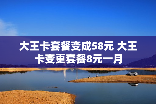 大王卡套餐变成58元 大王卡变更套餐8元一月