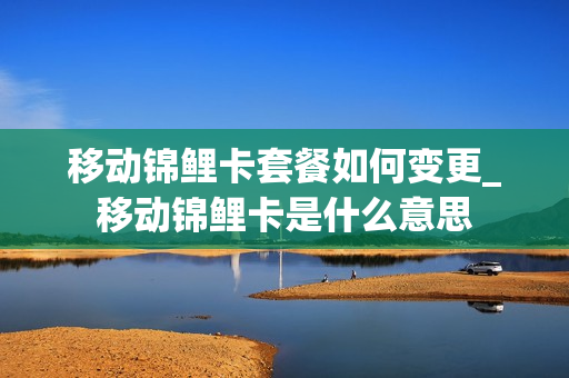 移动锦鲤卡套餐如何变更_移动锦鲤卡是什么意思