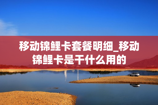 移动锦鲤卡套餐明细_移动锦鲤卡是干什么用的