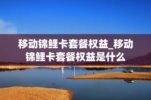 移动锦鲤卡套餐权益_移动锦鲤卡套餐权益是什么