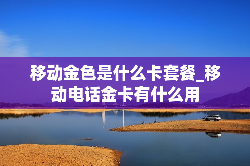 移动金色是什么卡套餐_移动电话金卡有什么用