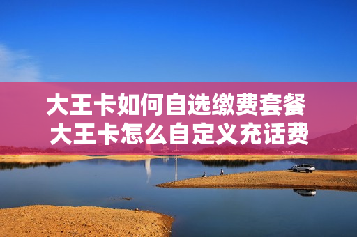 大王卡如何自选缴费套餐 大王卡怎么自定义充话费