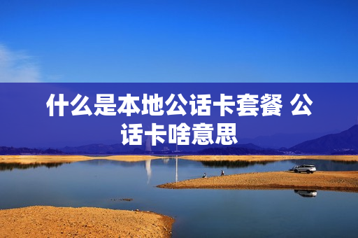 什么是本地公话卡套餐 公话卡啥意思