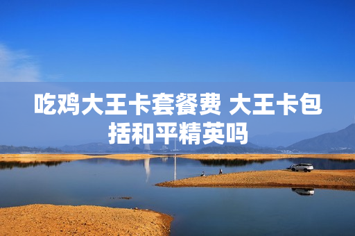 吃鸡大王卡套餐费 大王卡包括和平精英吗