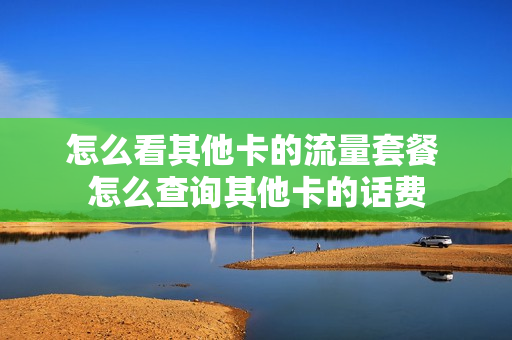 怎么看其他卡的流量套餐 怎么查询其他卡的话费