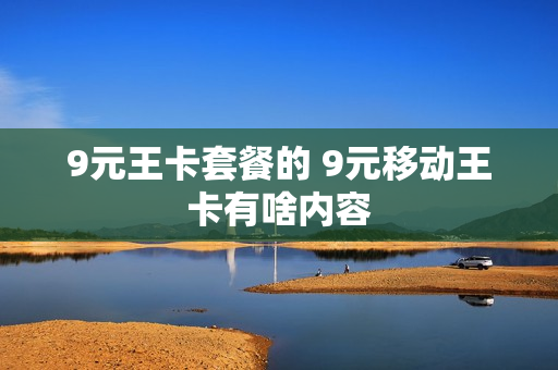 9元王卡套餐的 9元移动王卡有啥内容