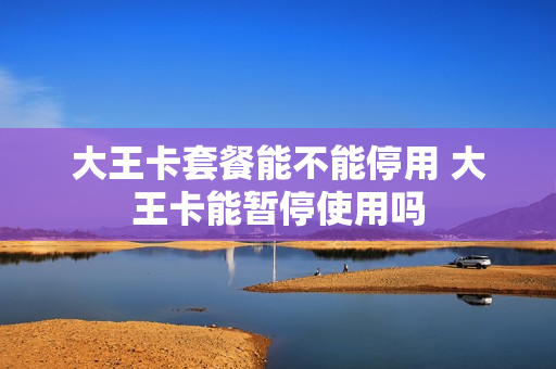 大王卡套餐能不能停用 大王卡能暂停使用吗